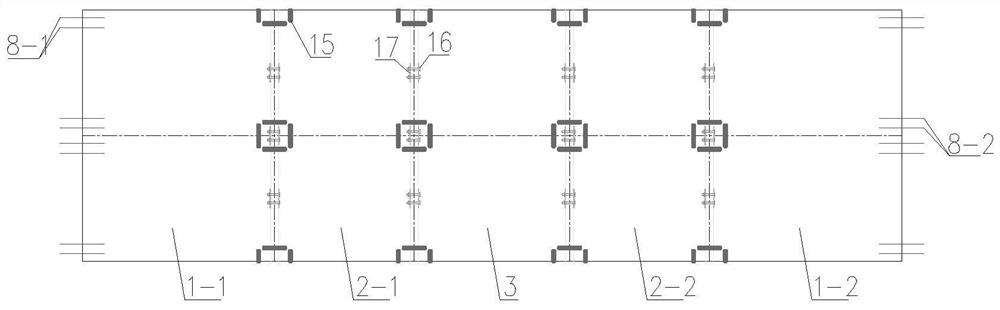 Operation tunnel fabricated prefabricated tunnel bottom structure and construction method