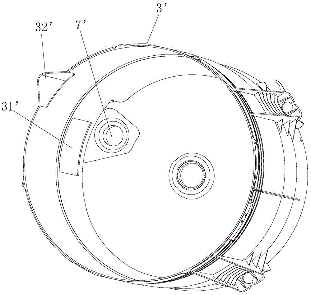 Washing machine inner barrel bottom seal structure