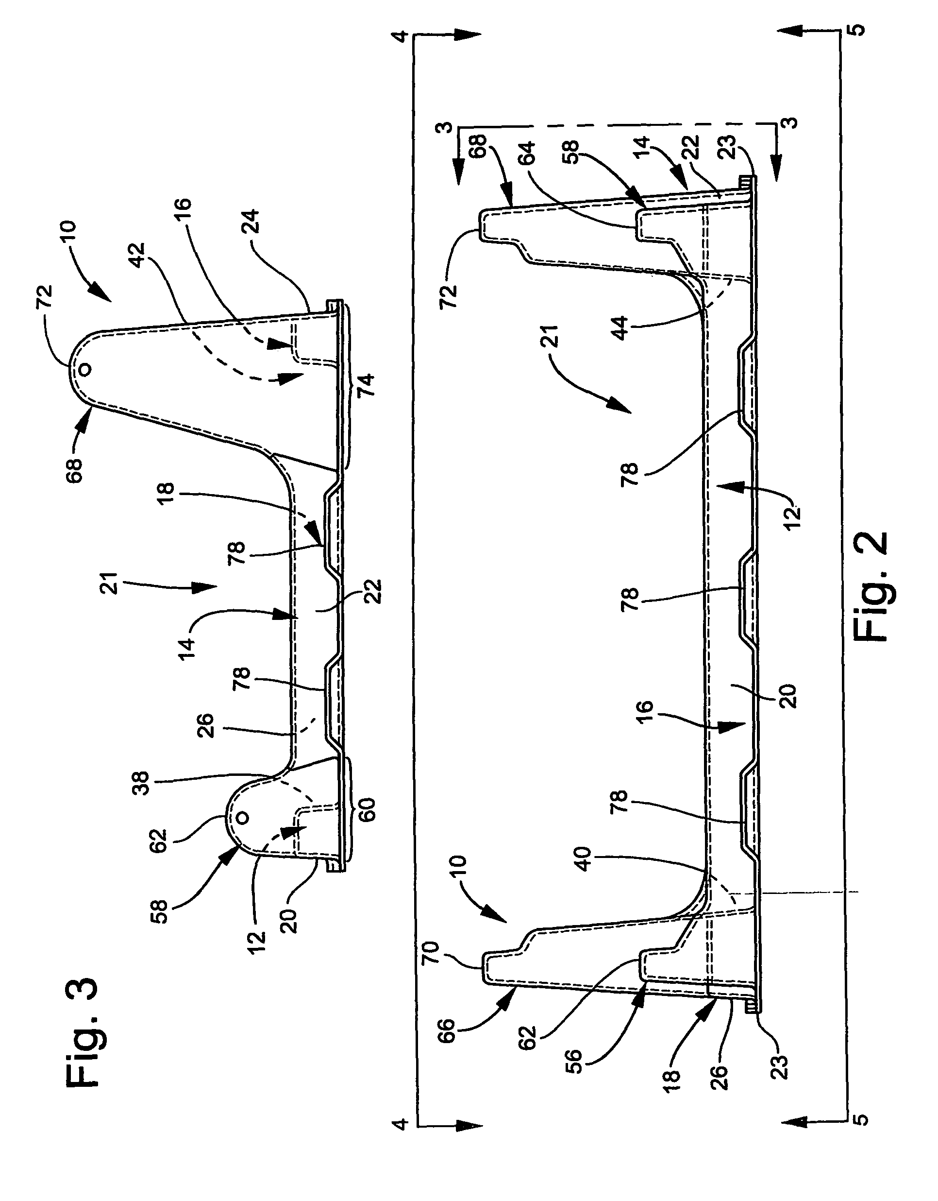 Molded solar panel racking assembly