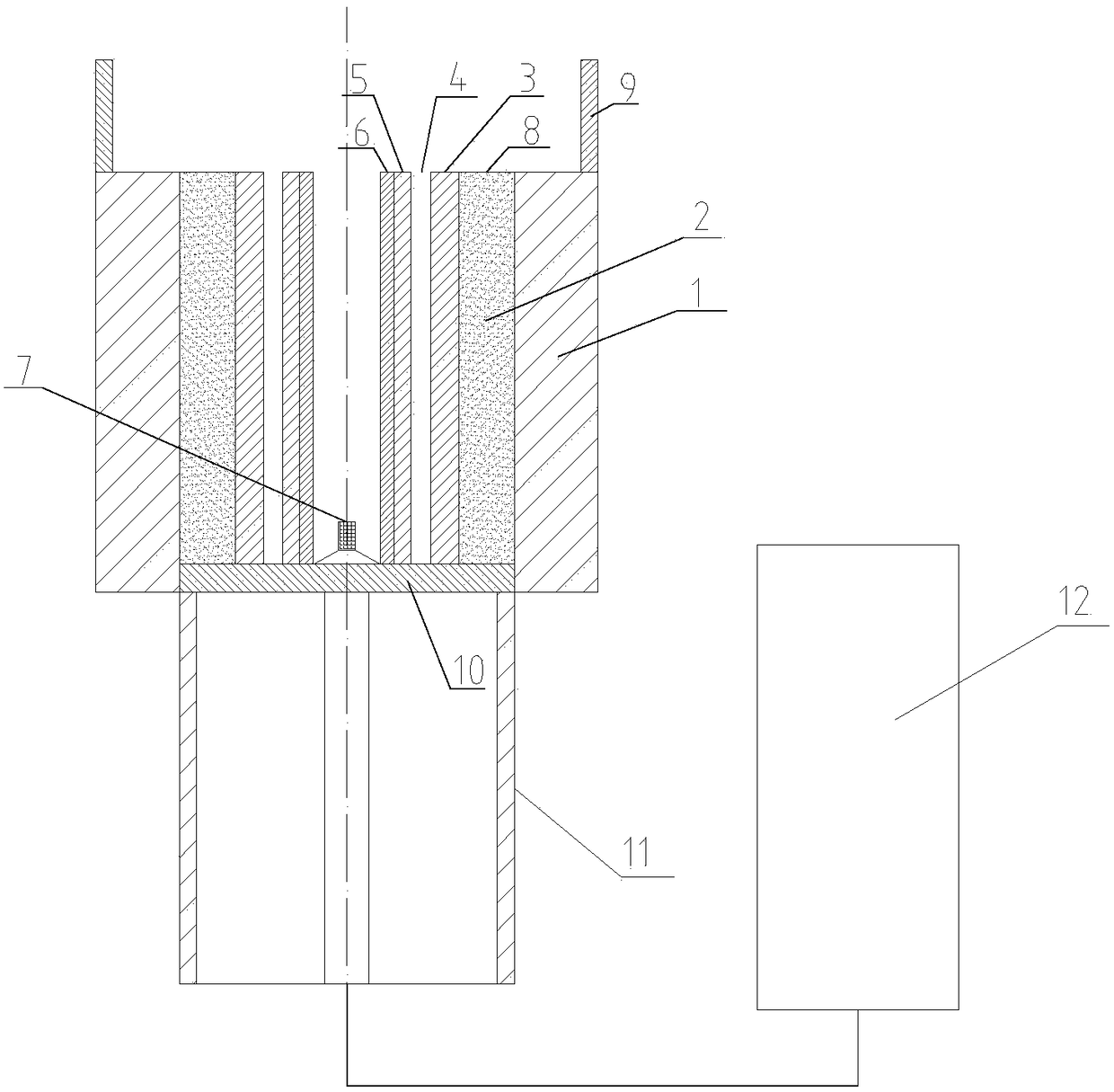 Steel-stainless steel mining gas drainage pipe exploding welding device and welding method