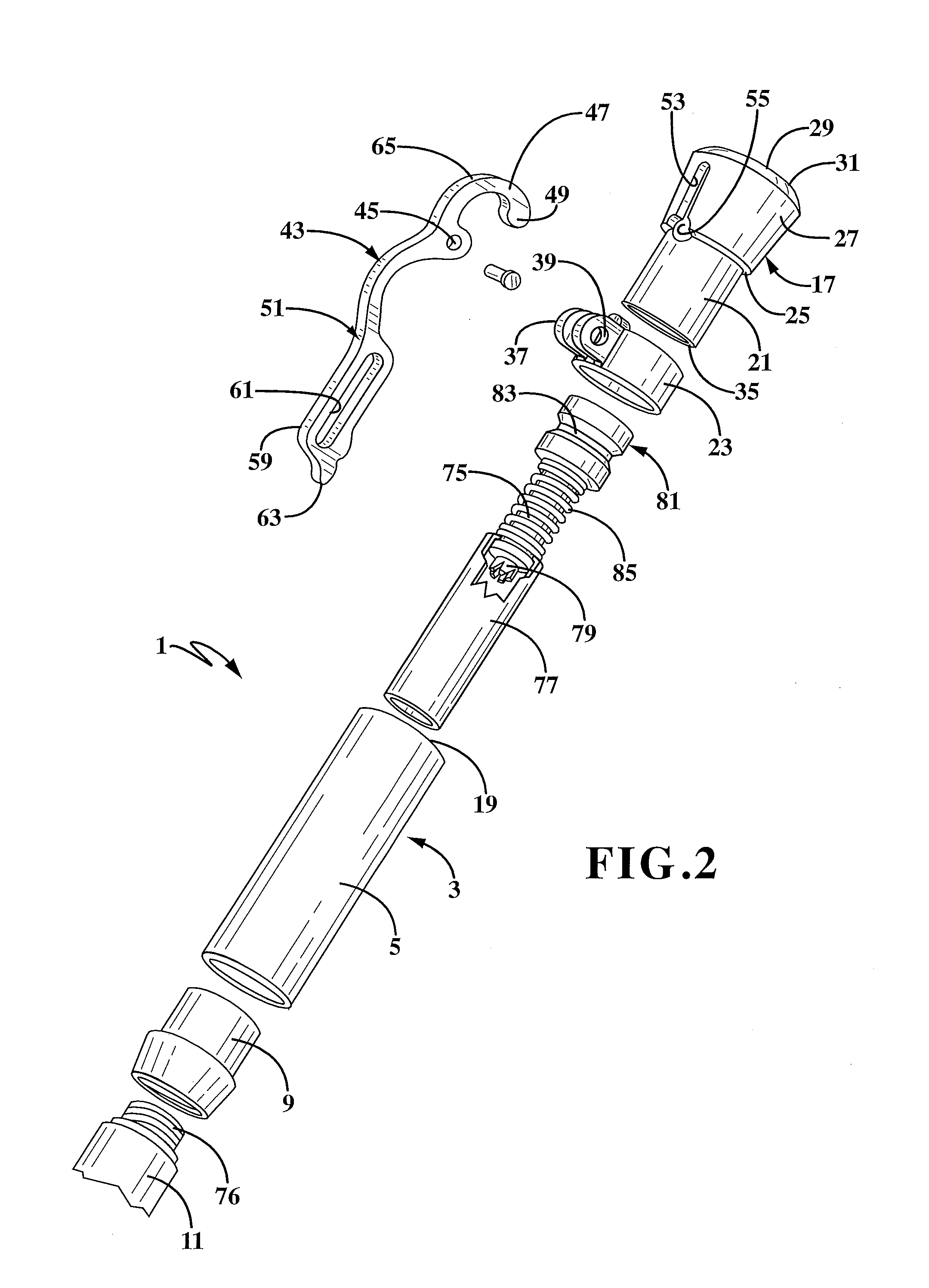 Lever-actuated pen