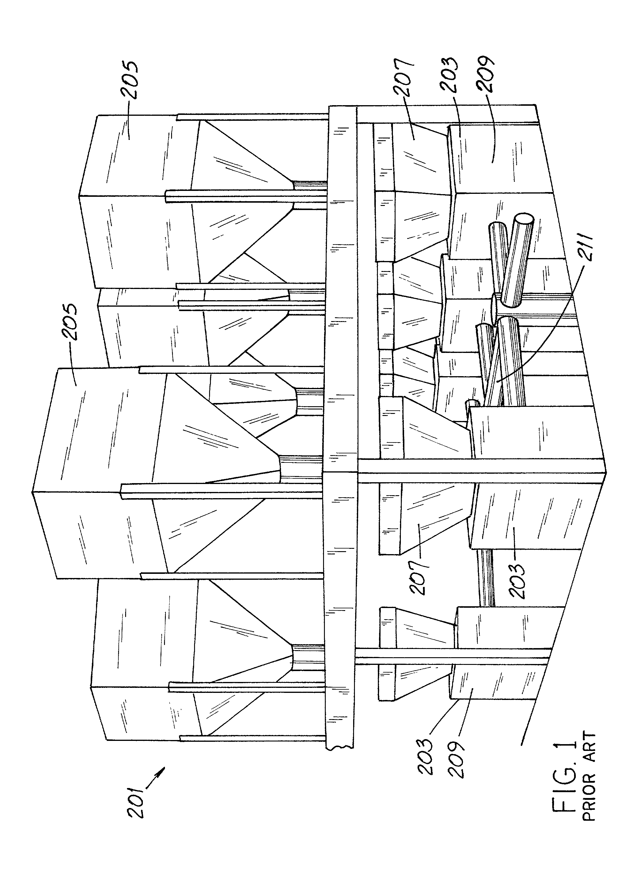 Bulk-solid metering system with laterally removable feed hopper