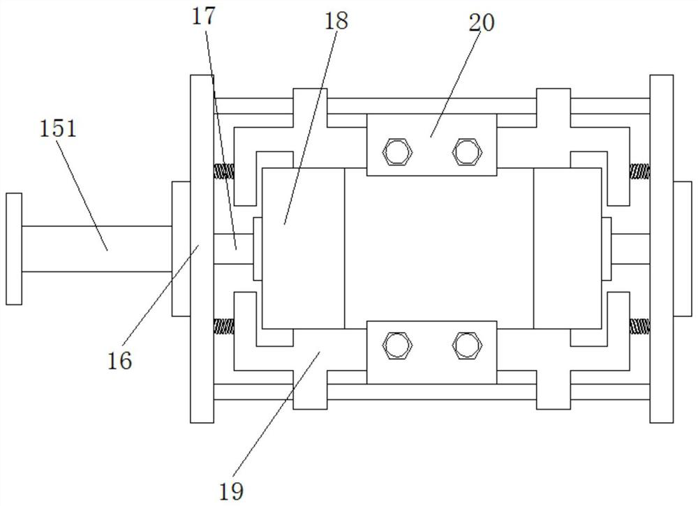 Product film packaging device based on mechanical transmission