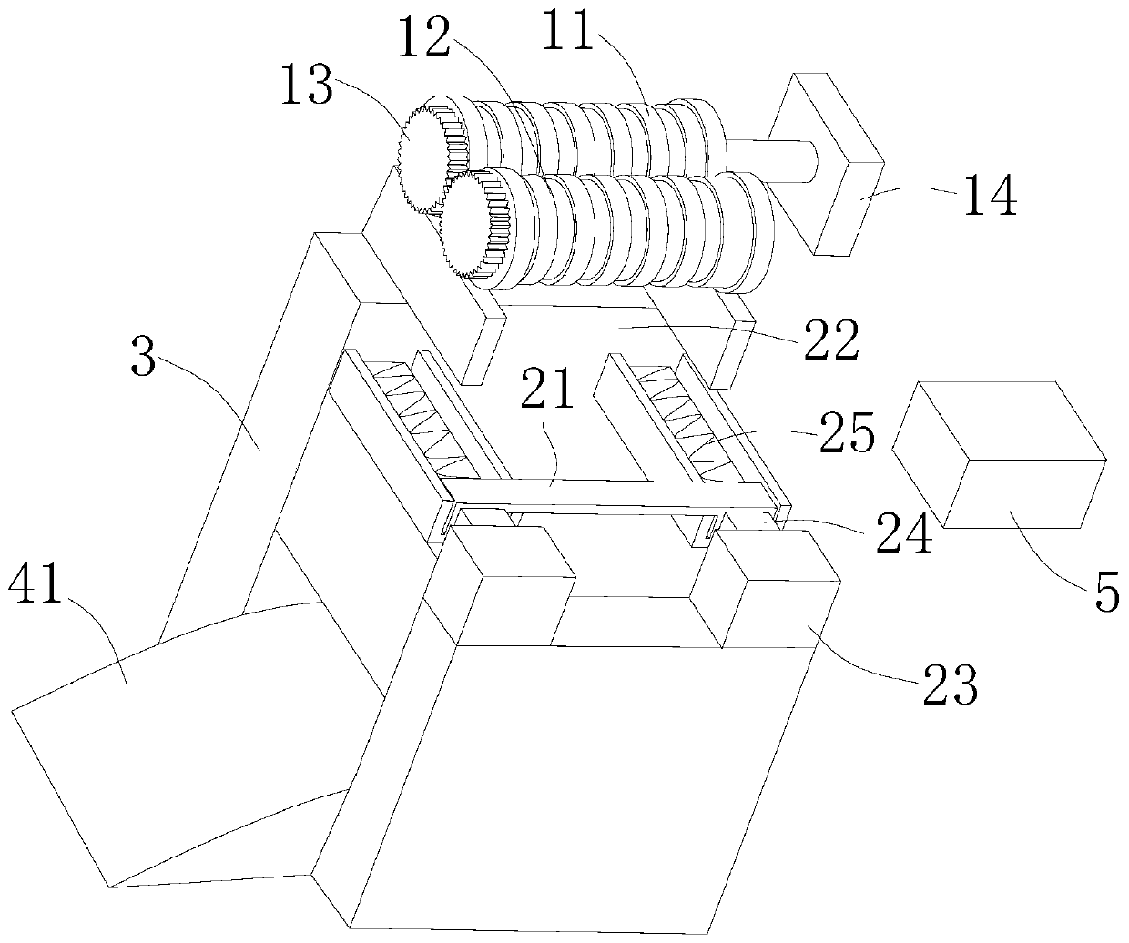 Cutting machine for asbestos plates