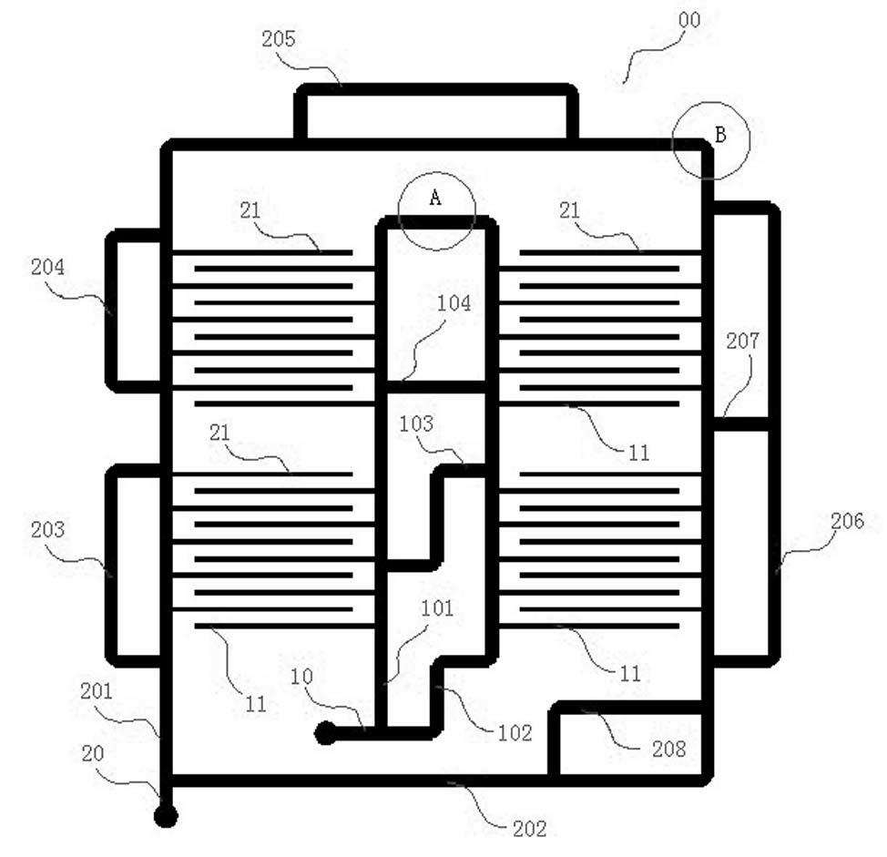 Flexible seat heating device with temperature being self controlled