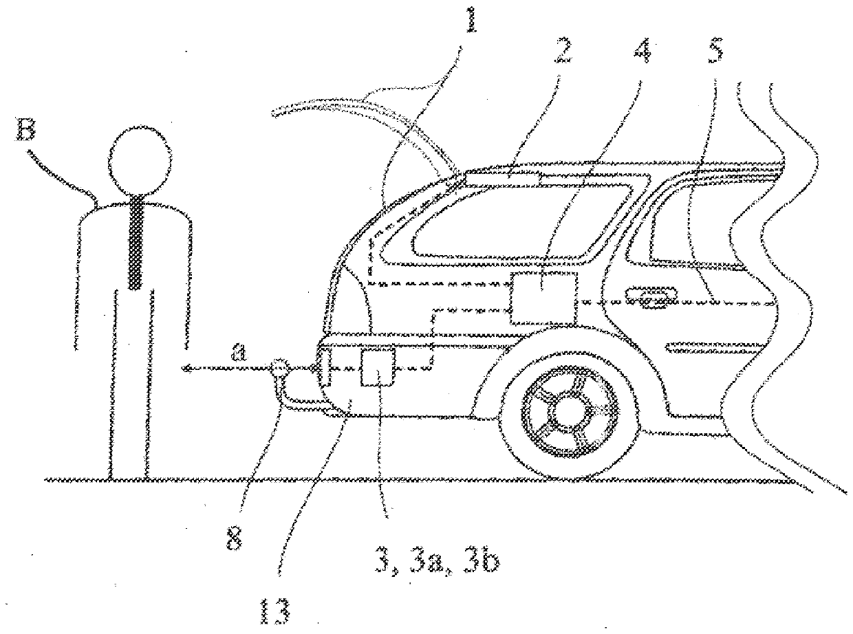 Control system for actuating a motorized blocking element of a motor vehicle