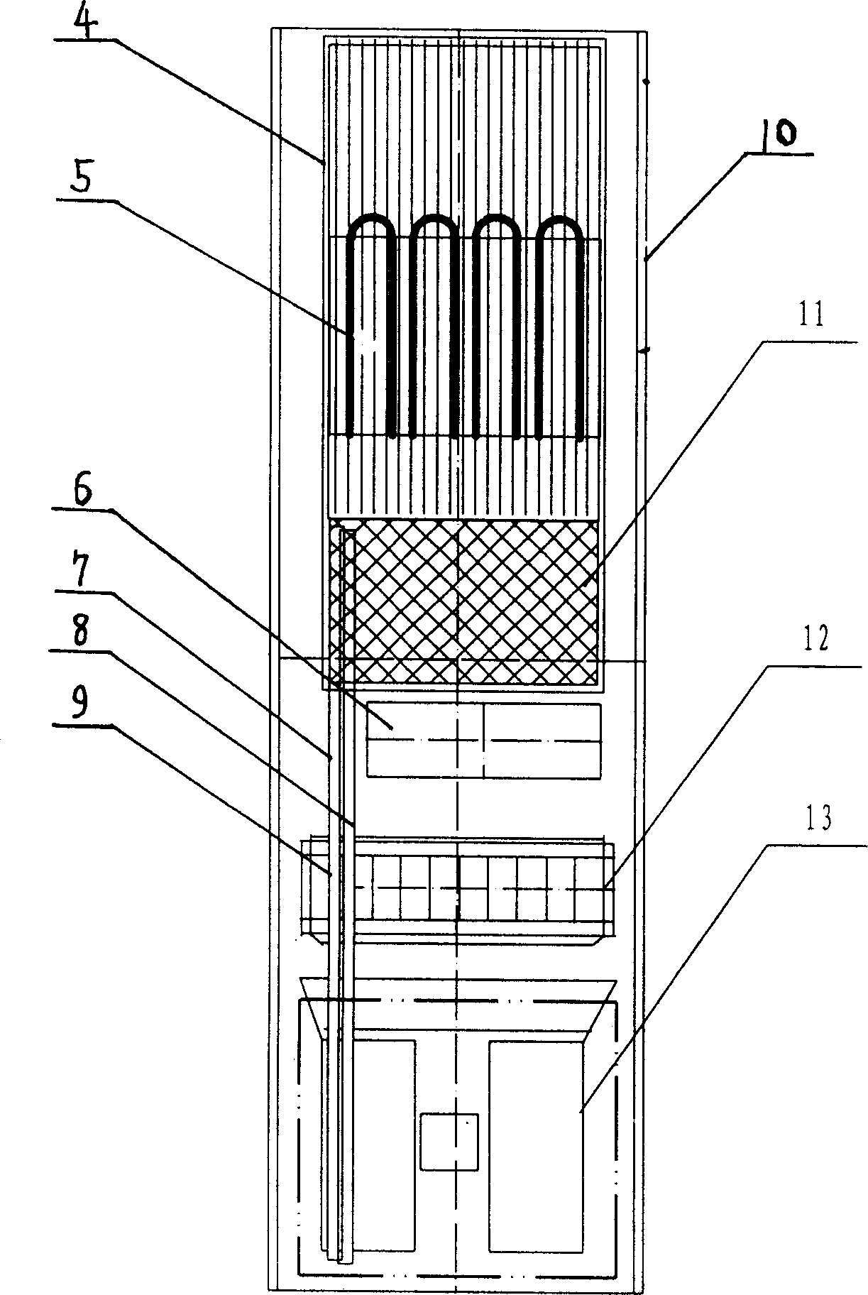 Purifying and sterilizing device for air conditioner