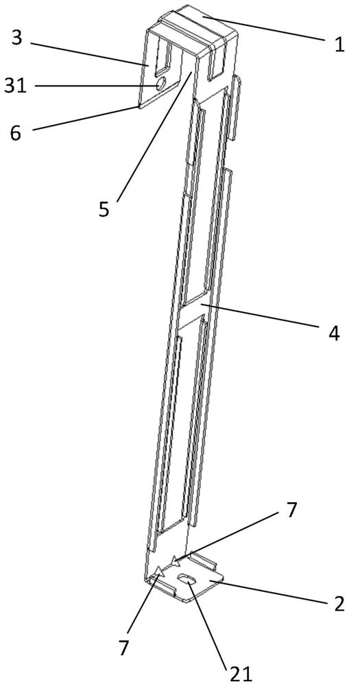 Evaporator fixing structure