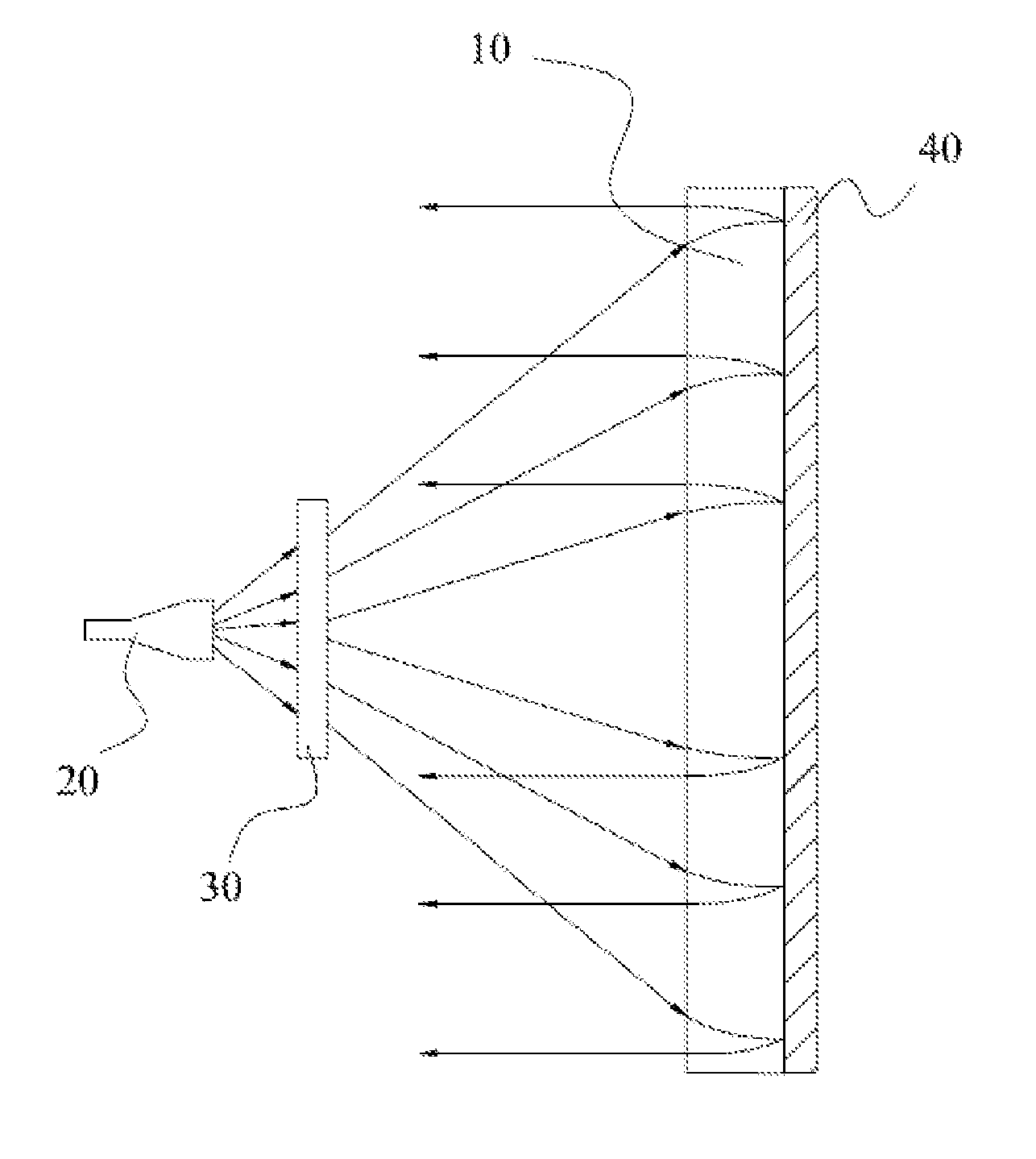 Front feed microwave antenna