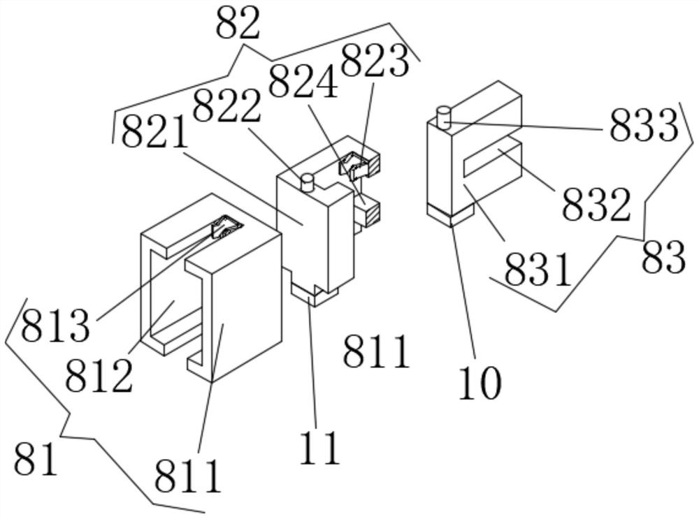 On-site detection positioning tool in engineering detection test