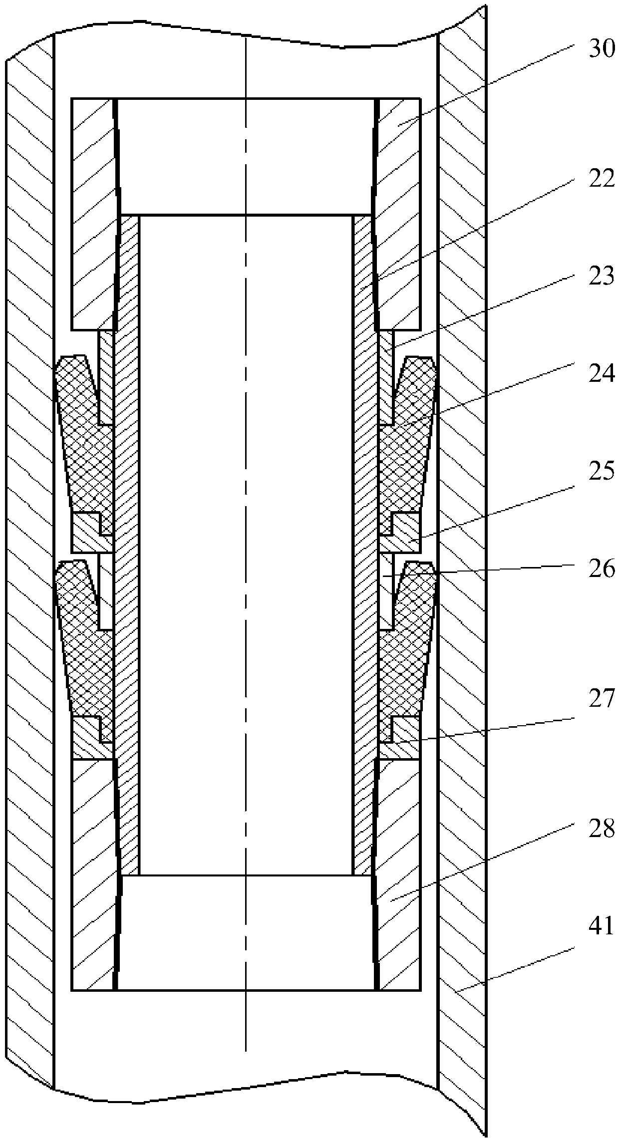 Coal bed gas sand flushing pipe string and its sand flushing method