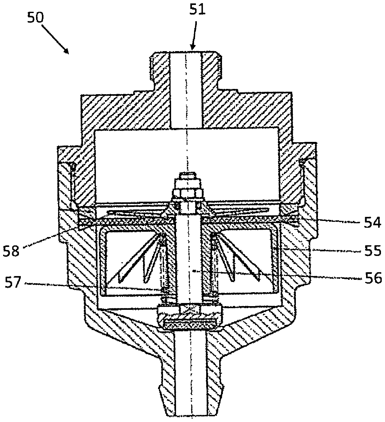 Pneumatically controlled drain valve