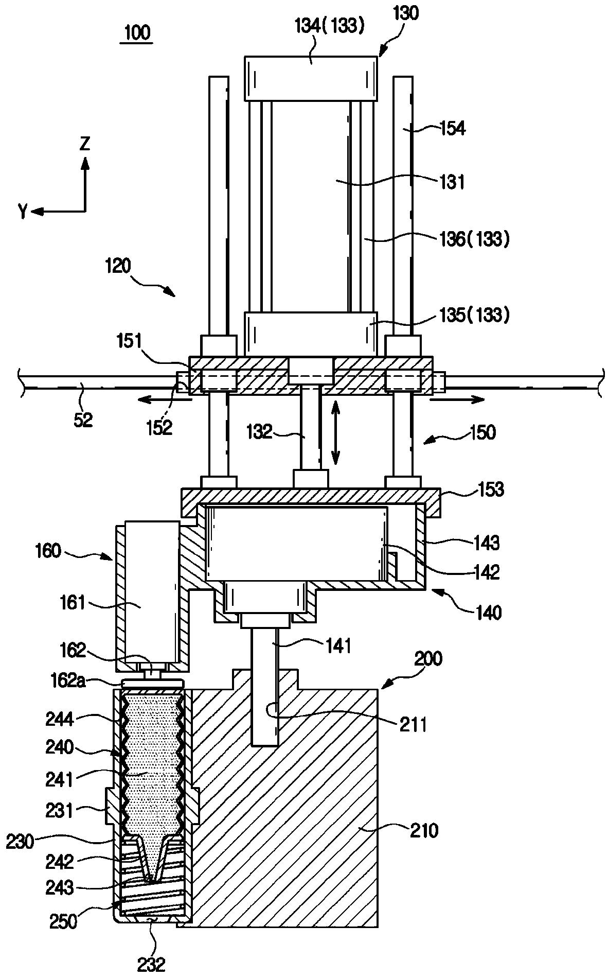 Cartridge assembly, cartridge unit, food forming module, and cooking apparatus