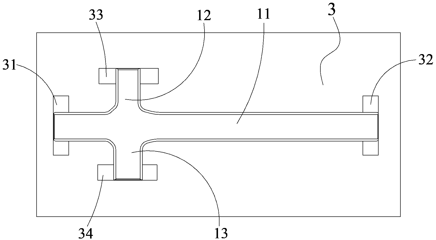 Processing making method of cross-shaped discharge tube