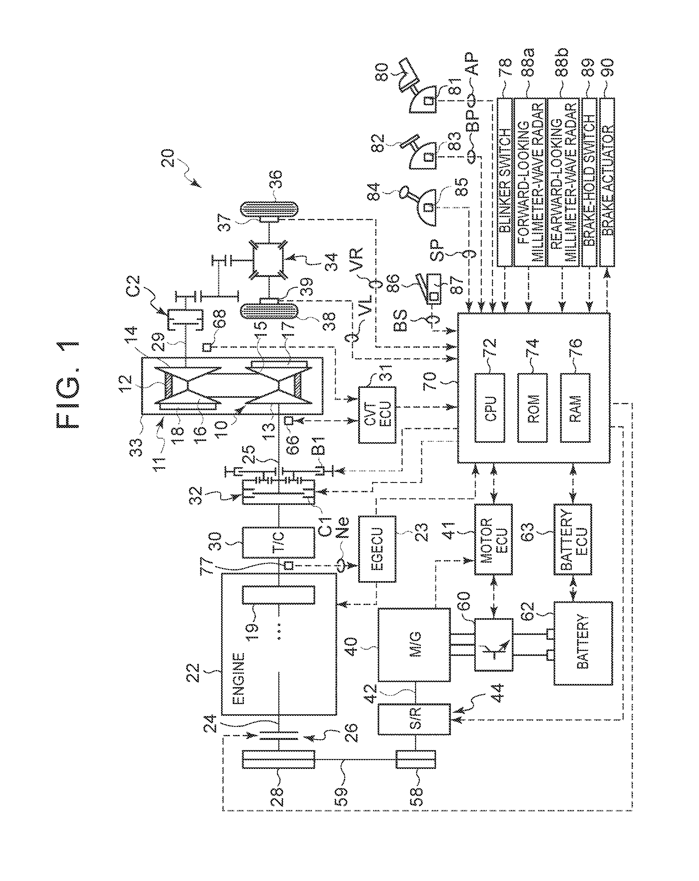 Control system for vehicle