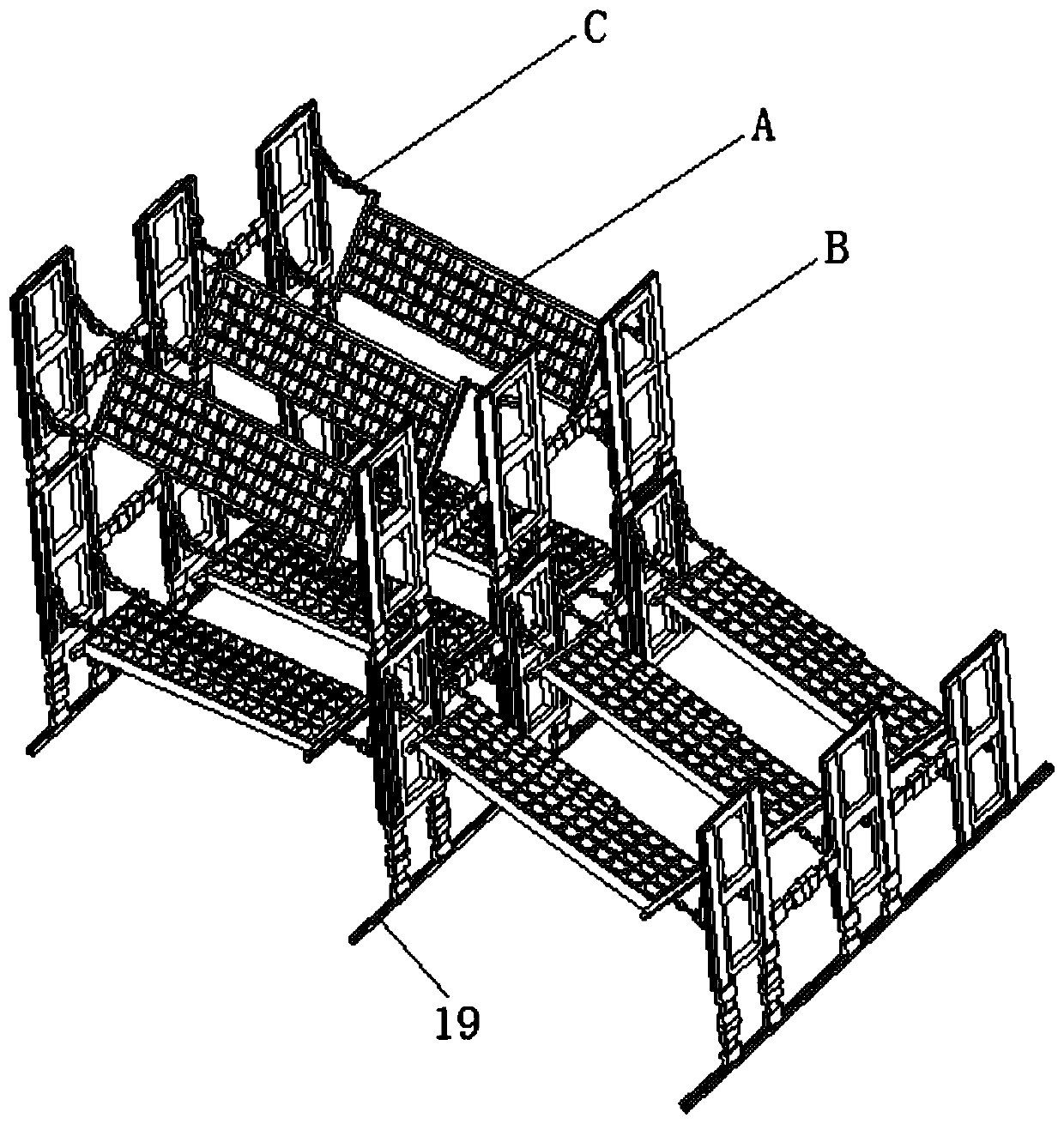 A multi-degree-of-freedom automatic three-dimensional seedbed system with adjustable light transmittance