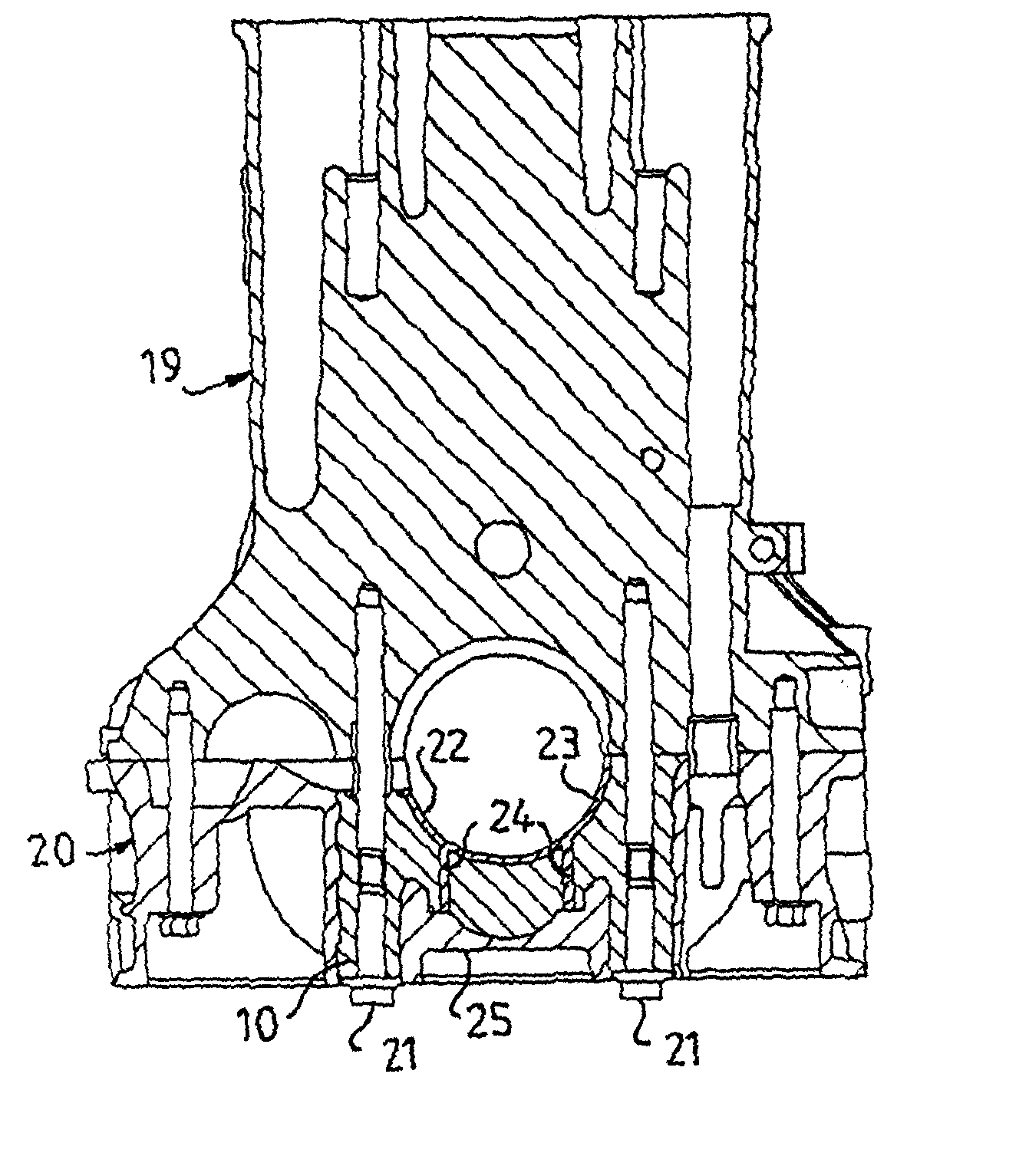 Main bearing cap for internal combustion engines