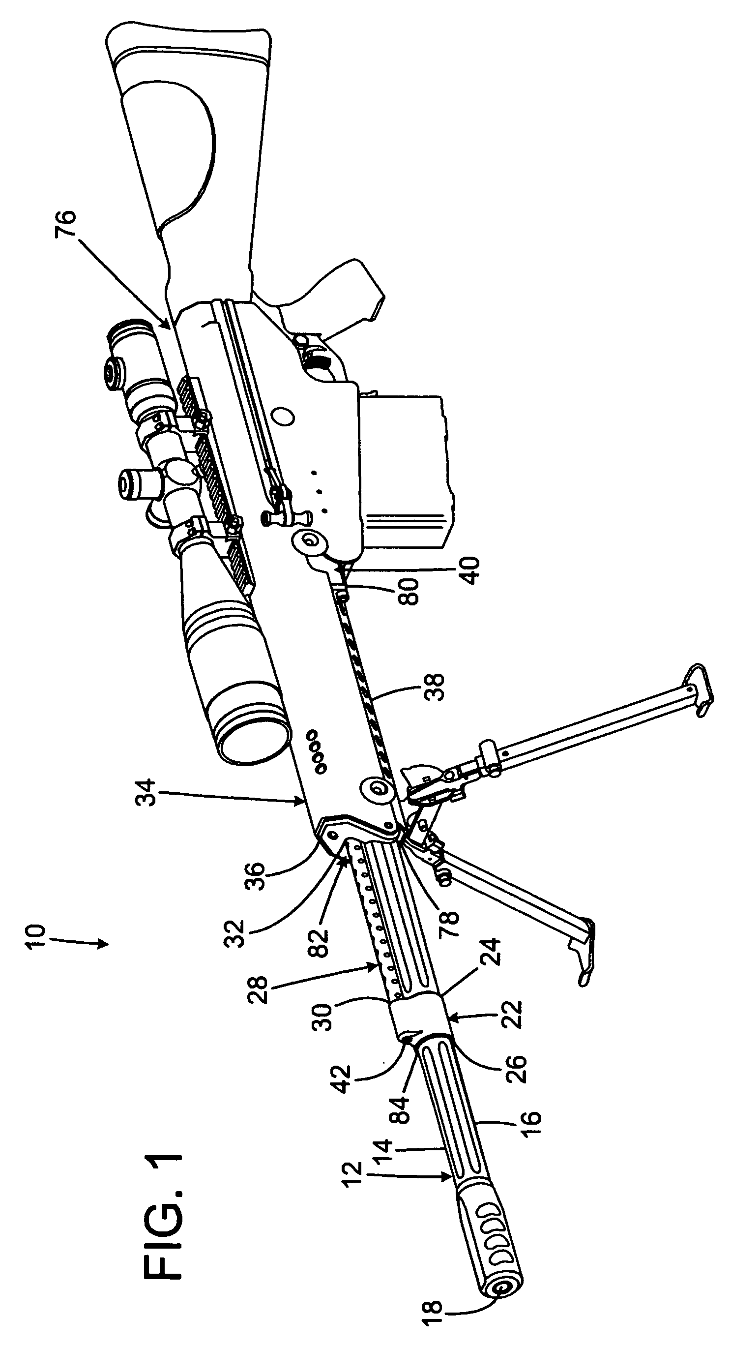 Gas operating system for a firearm