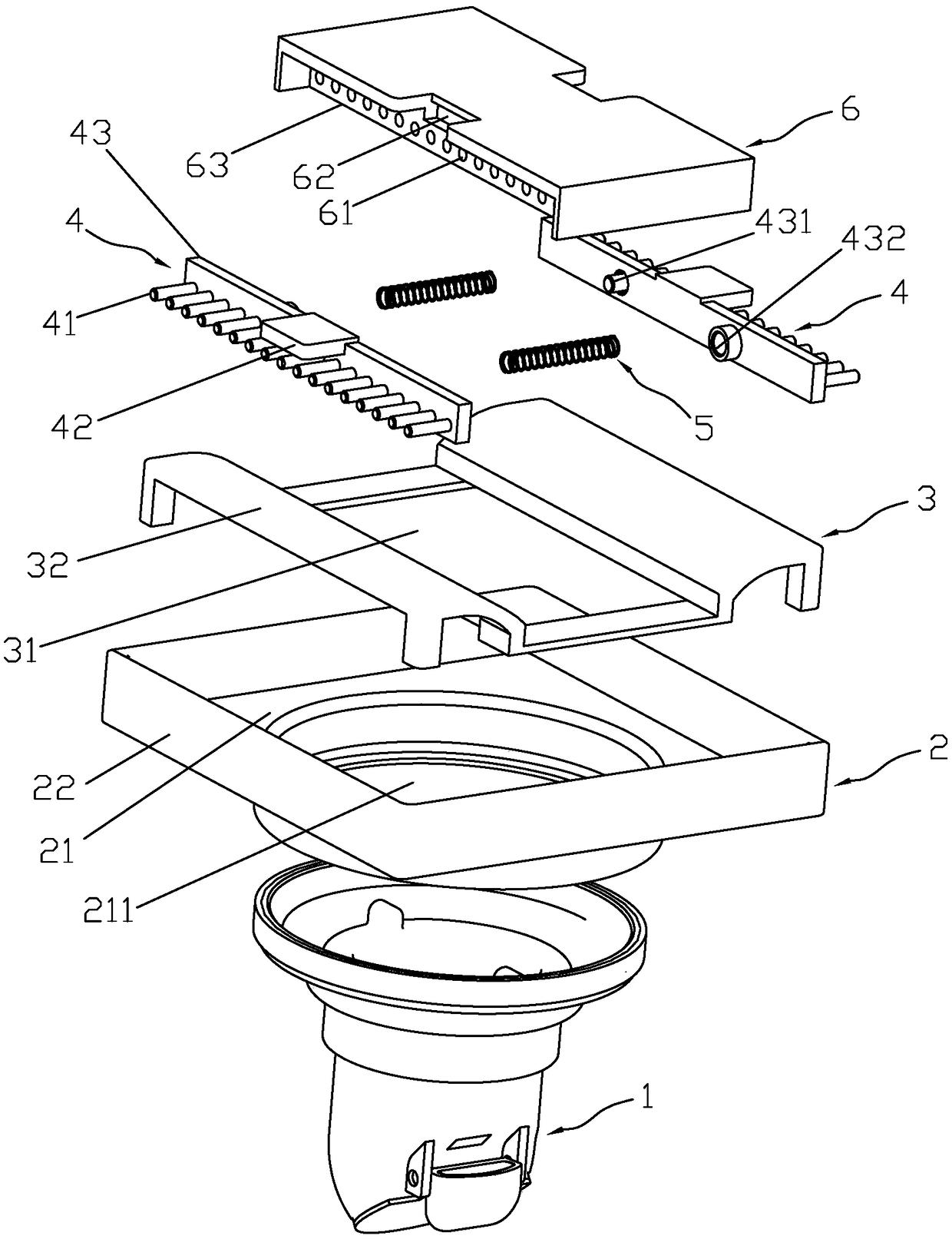 An anti-tangle floor drain