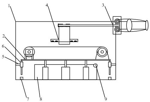 On-the-spot density detection device for printing paper