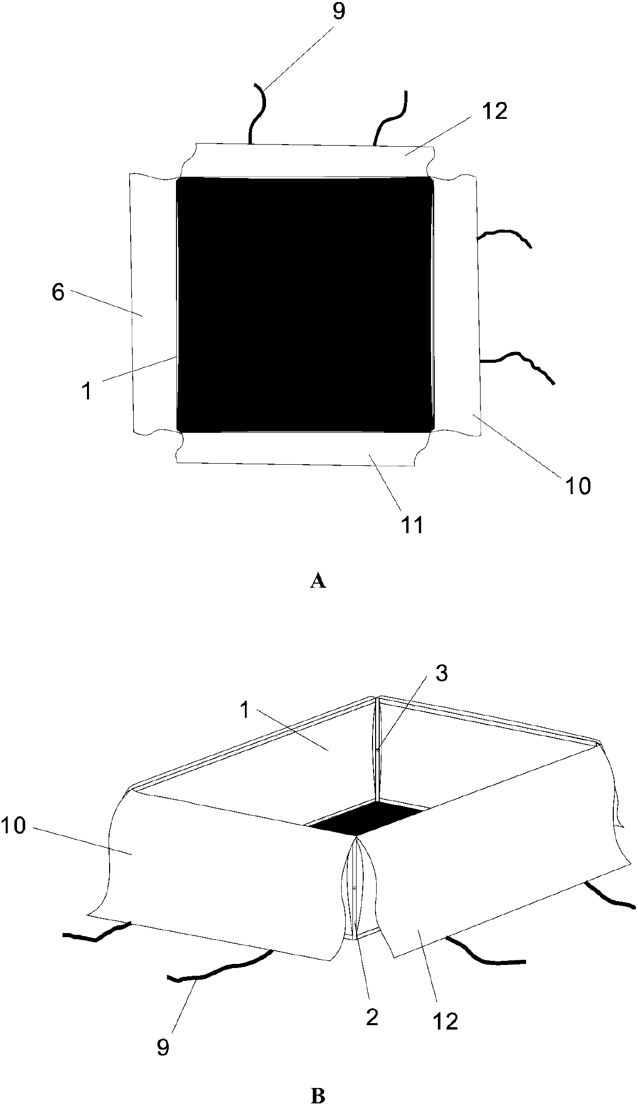 Inflatable geobag and construction method thereof