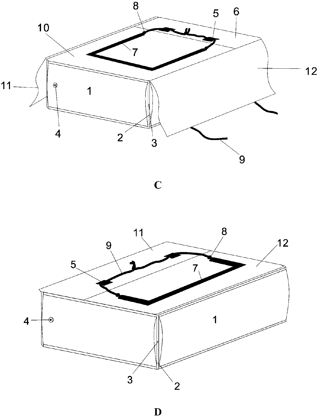 Inflatable geobag and construction method thereof