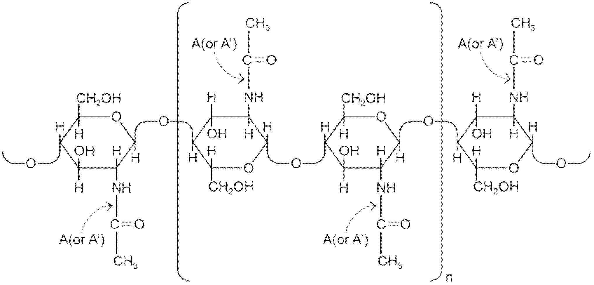 Deacetylation method for chitin