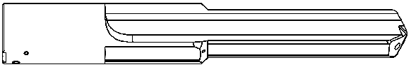 Inner-cooling drill bit applied to machining of through hole including step countersink