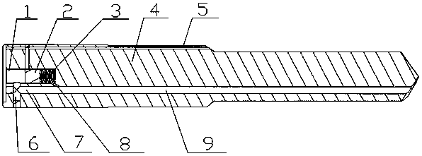 Inner-cooling drill bit applied to machining of through hole including step countersink