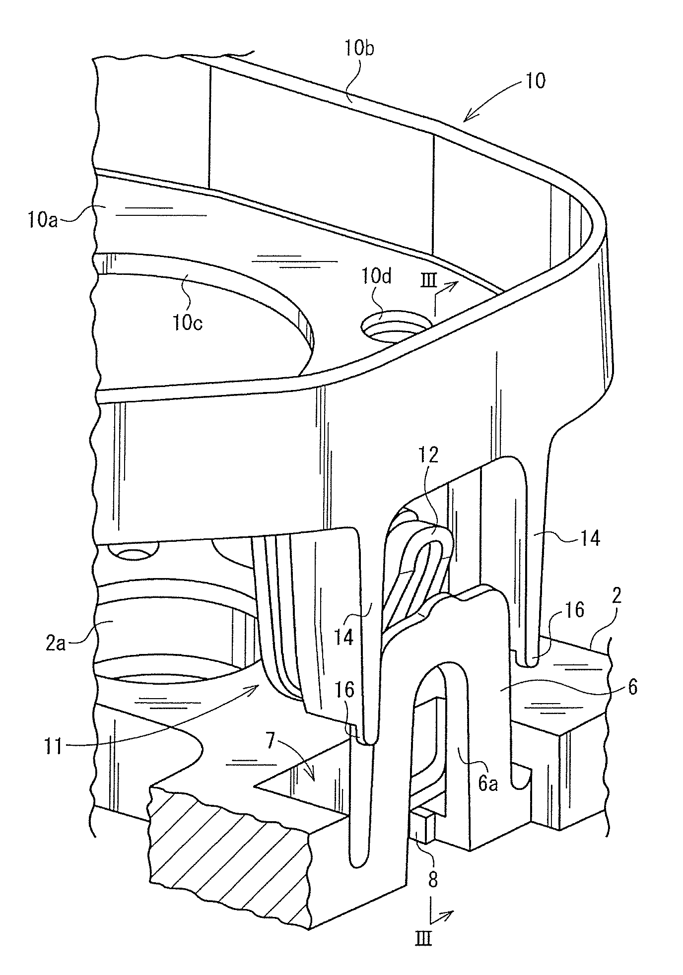 Driver-airbag-apparatus-attaching structure and steering wheel
