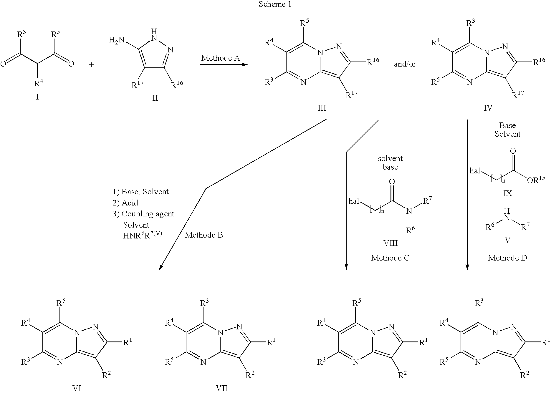 Pharmaceutical use of substituted pyrazolo[1,5-a]pyrimidines