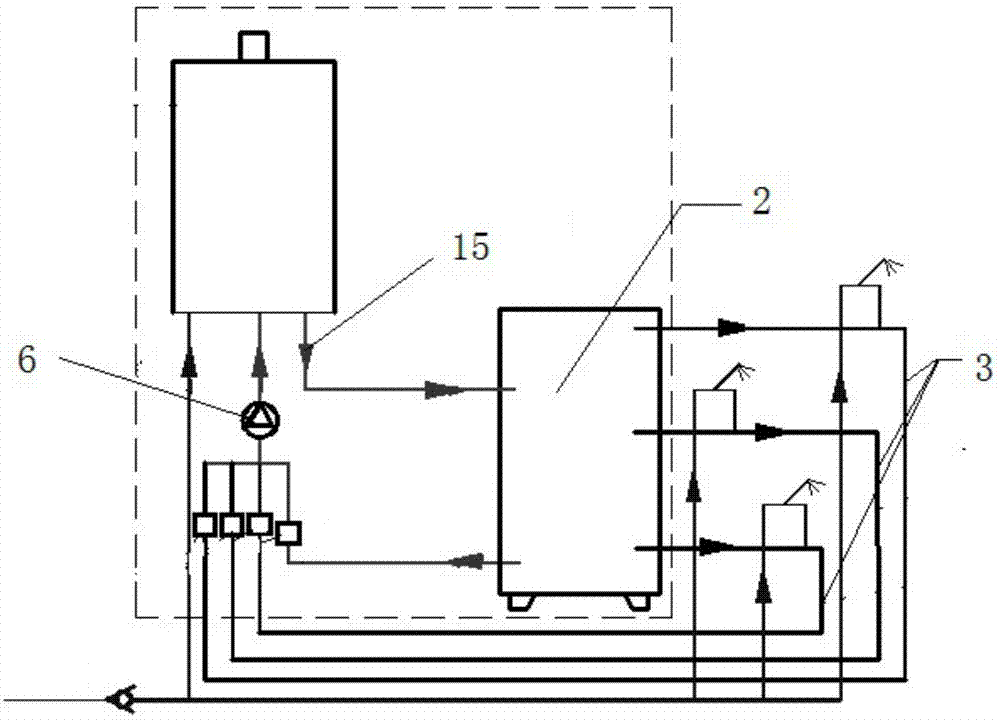 Central hot water circulating system