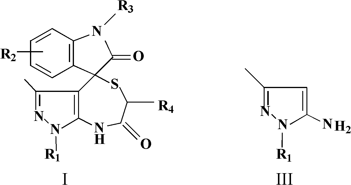 Spiro-heterocyclic compound containing indole structures and preparation method of spiro-heterocyclic compound
