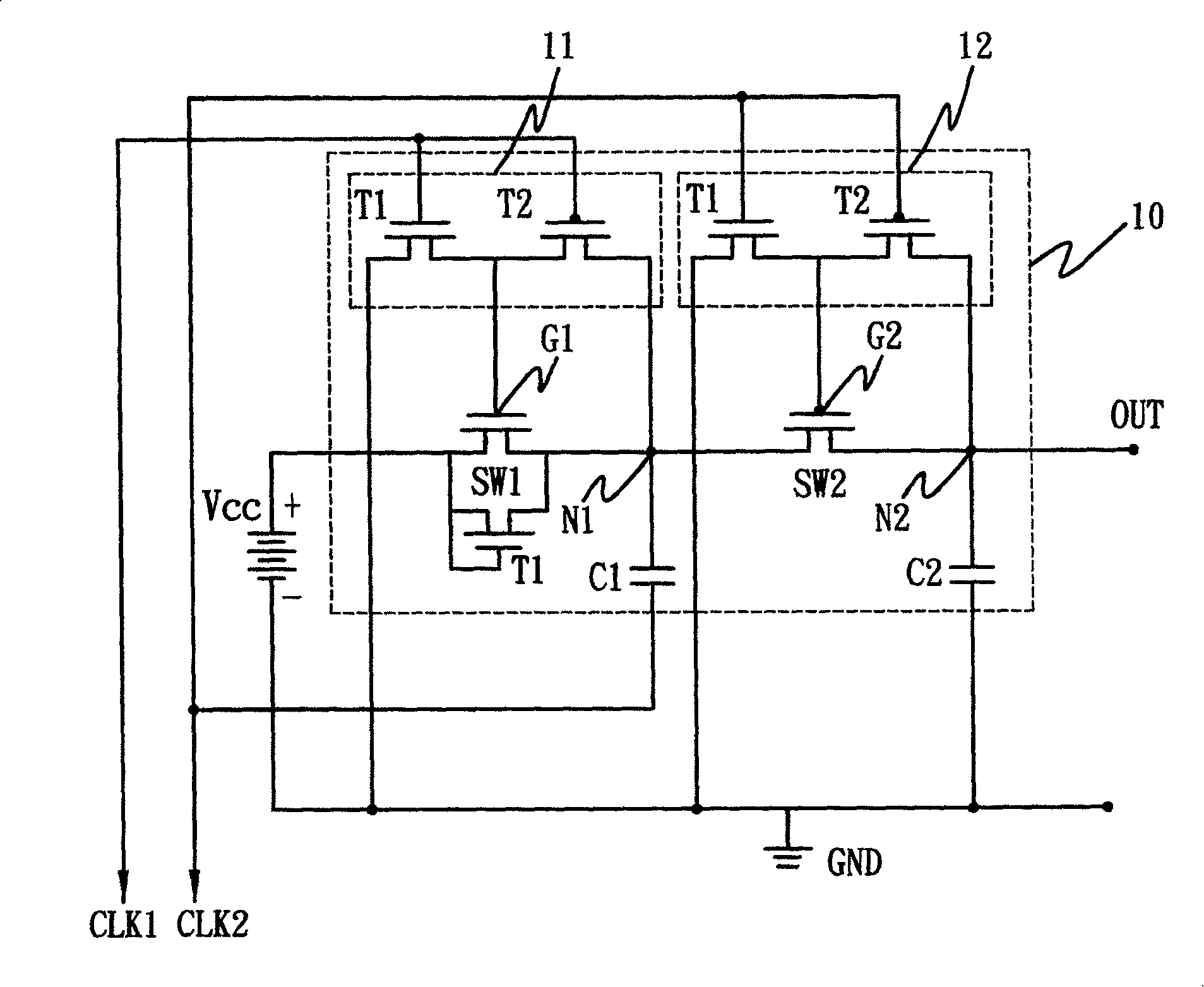 DC power coverting circuit and DC power coverting device