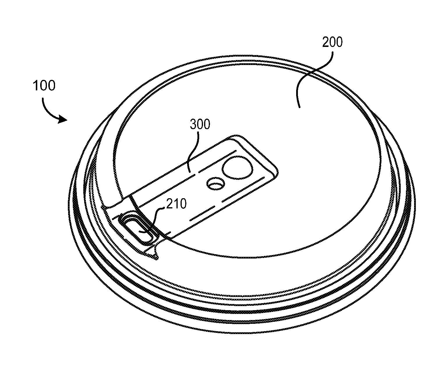Drinking cup lid with self-securing sliding member