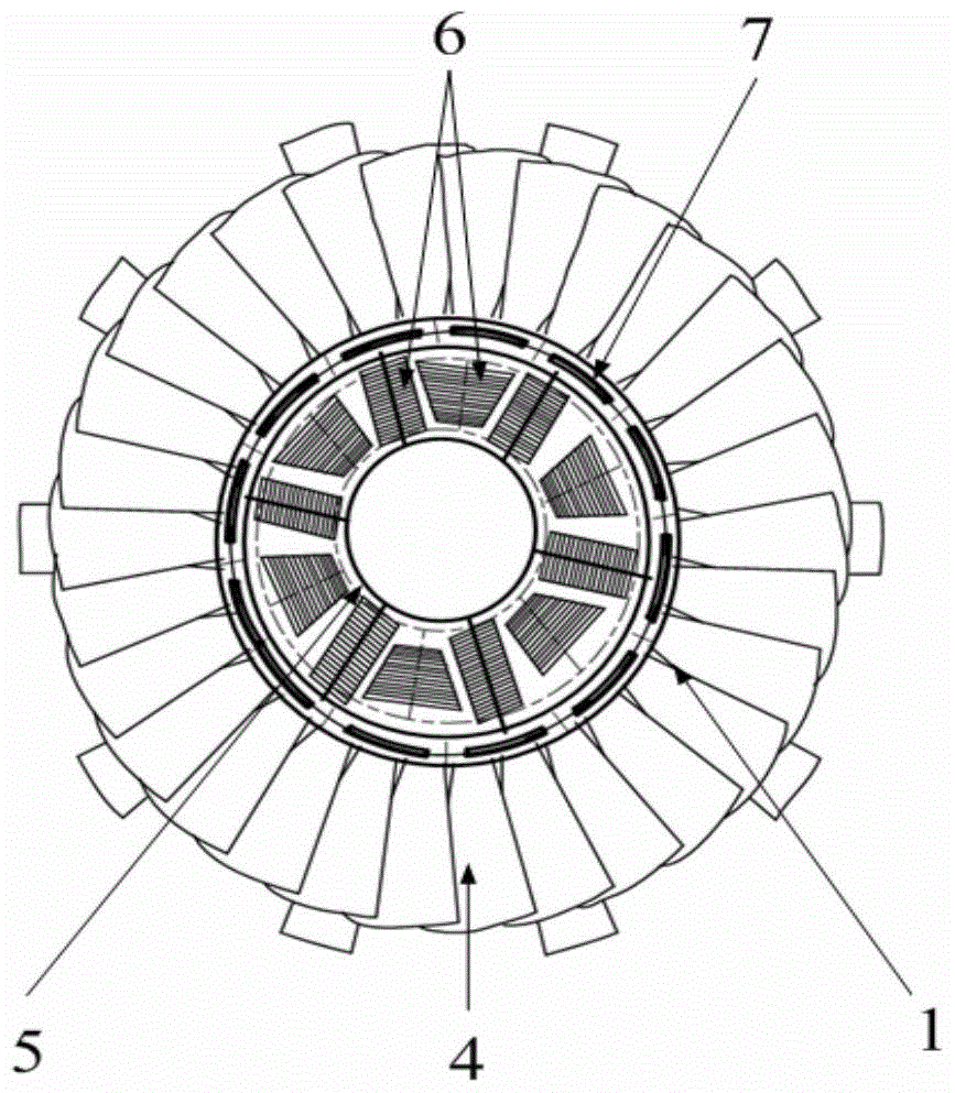 Electromagnetic drive fan unit