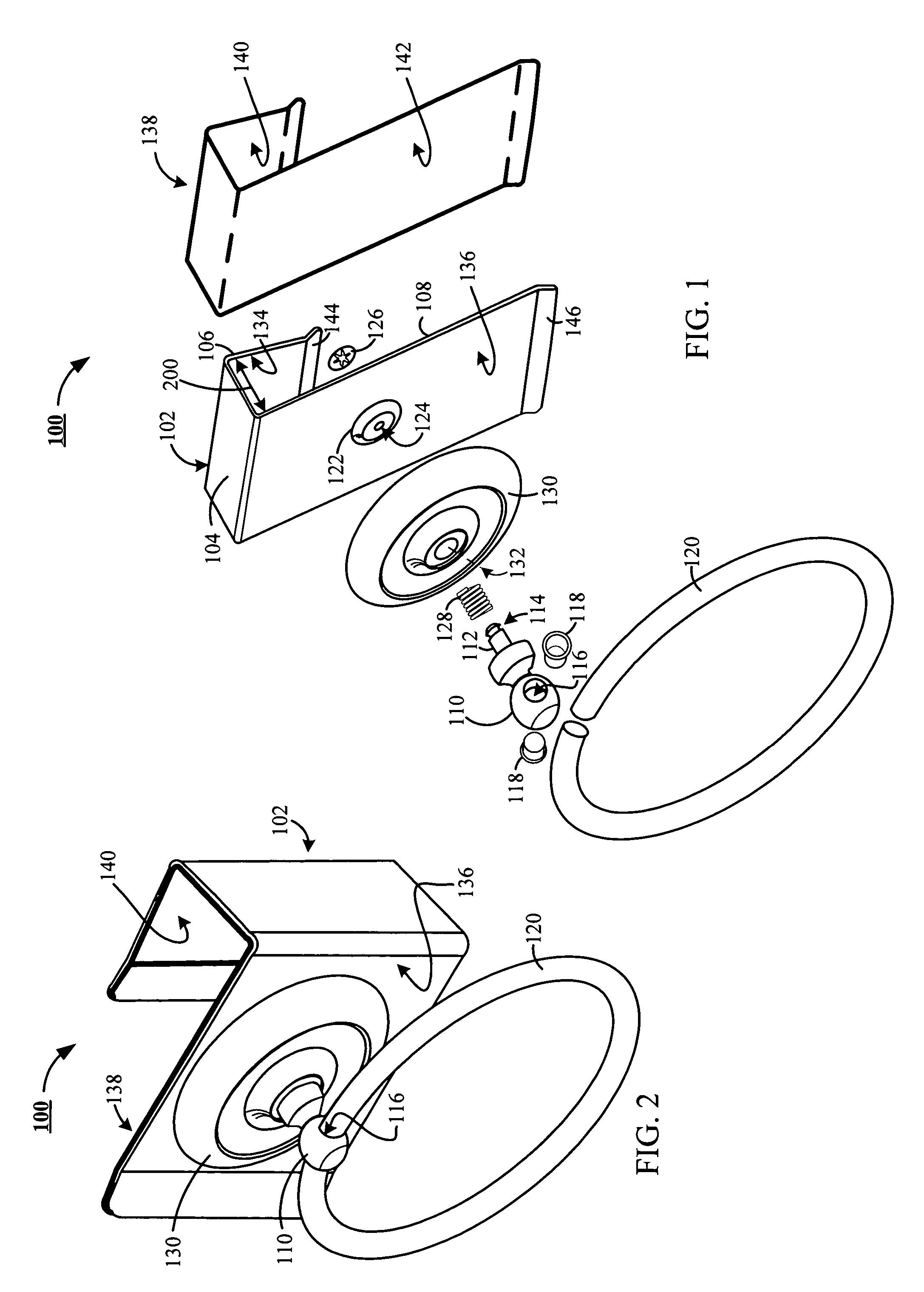 Portable article support apparatus