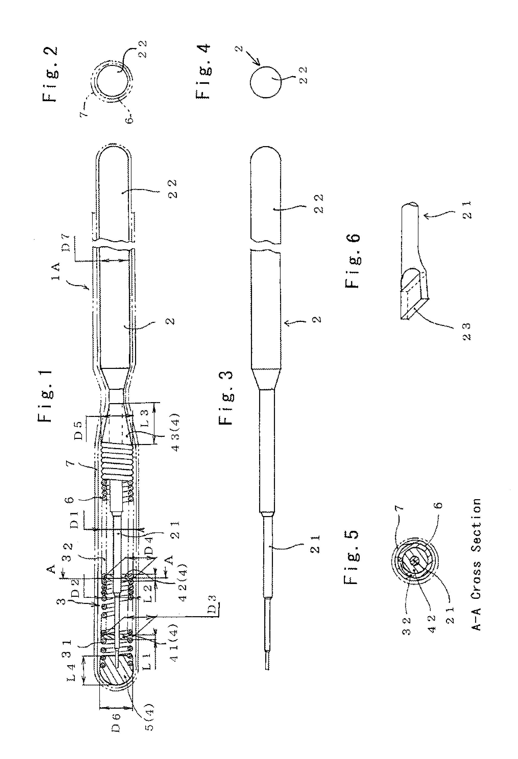  medical guide wire, an assembly of microcatheter and guiding catheter combined with the medical guide wire, and an assembly of ballooncatheter and guiding catheter combined with the medical guide wire