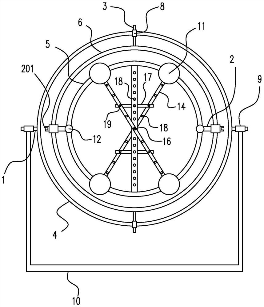 Rigid body rotation dynamics experiment device