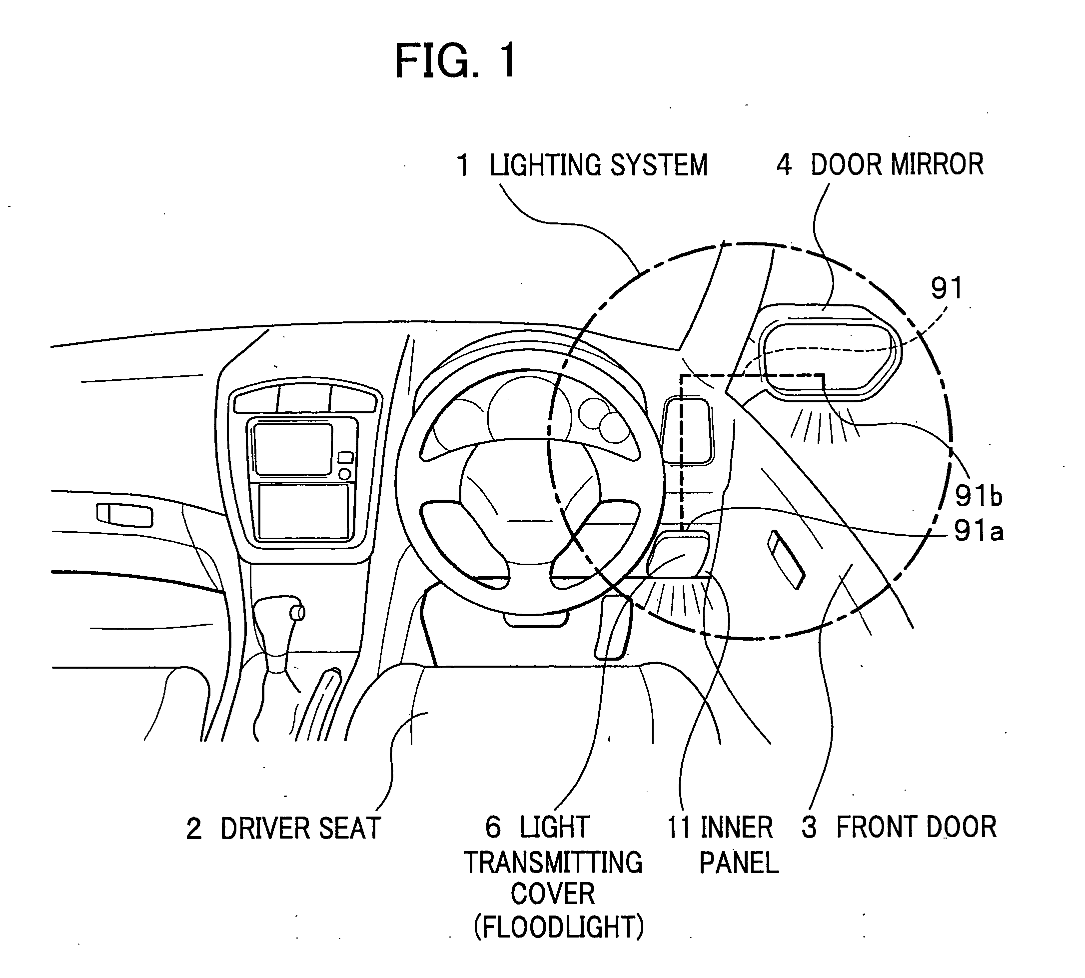 Lighting system for vehicles