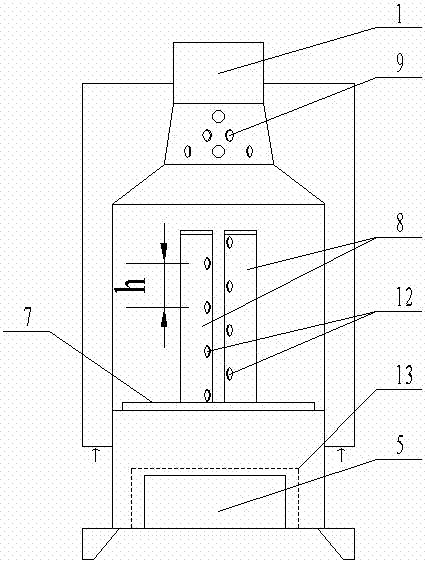 Biomass semi-gasification furnace provided with ignition tubes