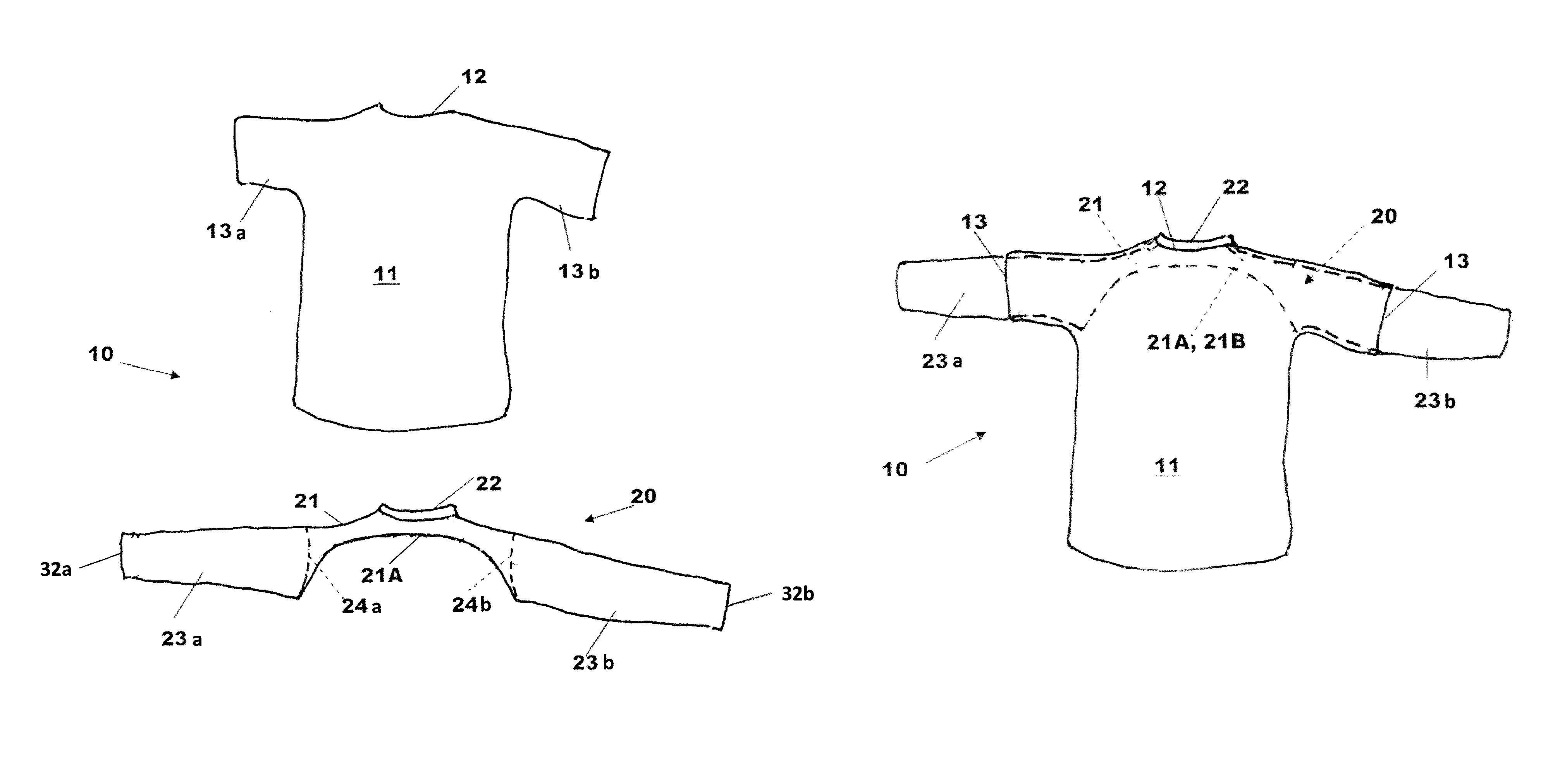 Sleeved partial undergarment and methods of use