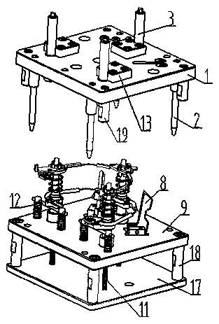 Loudspeaker assembling tool and working method thereof