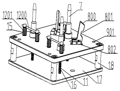 Loudspeaker assembling tool and working method thereof