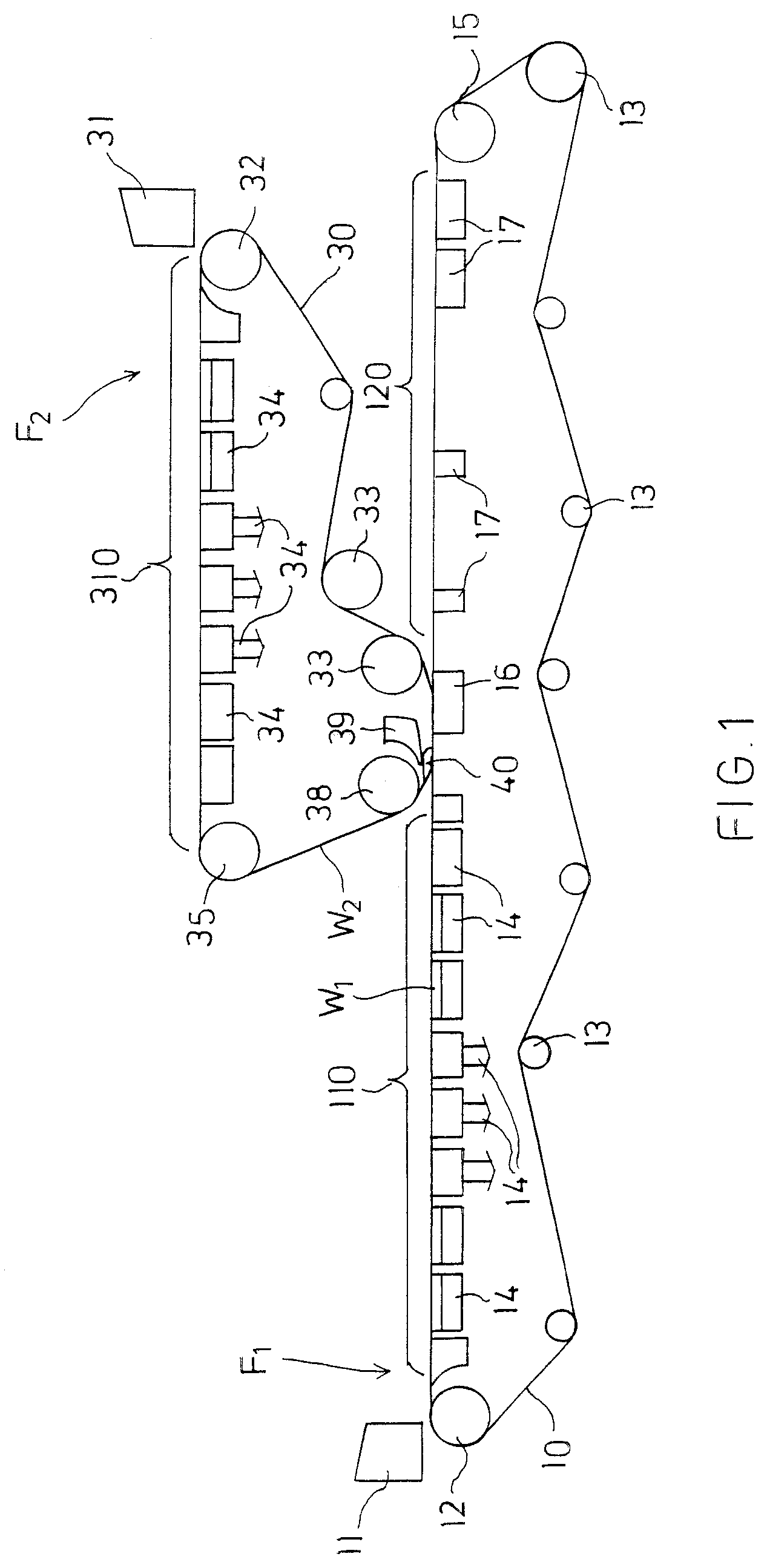 Web-forming section and method for manufacturing multi-layer web