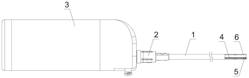 Rail type mechanical thrombus aspiration catheter