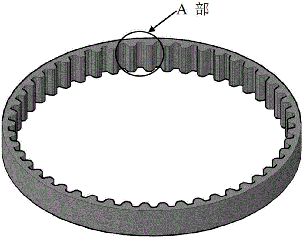 A kind of preparation method of high torque synchronous belt