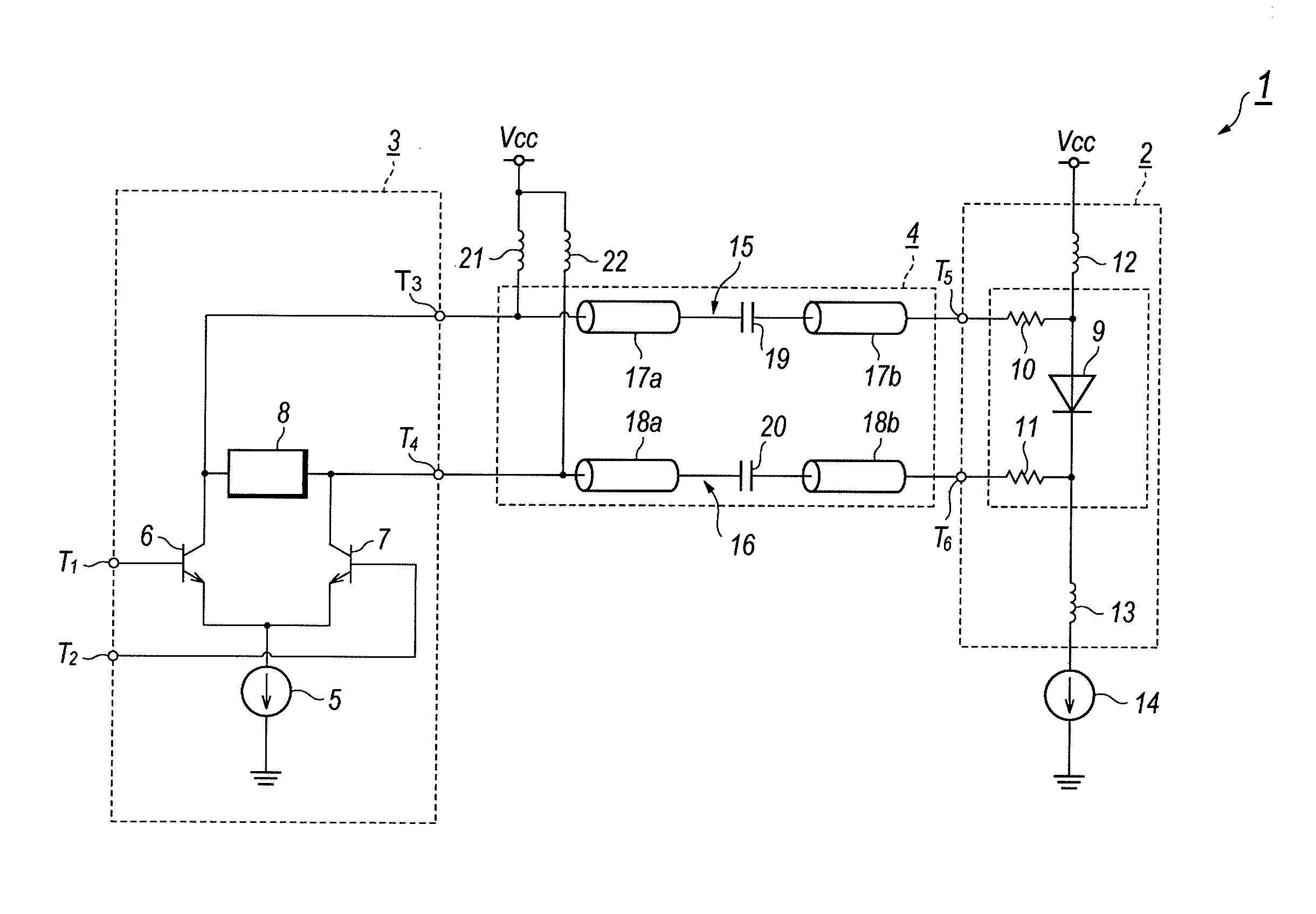 Laser diode driver with back terminator and optical transmitter providing the same