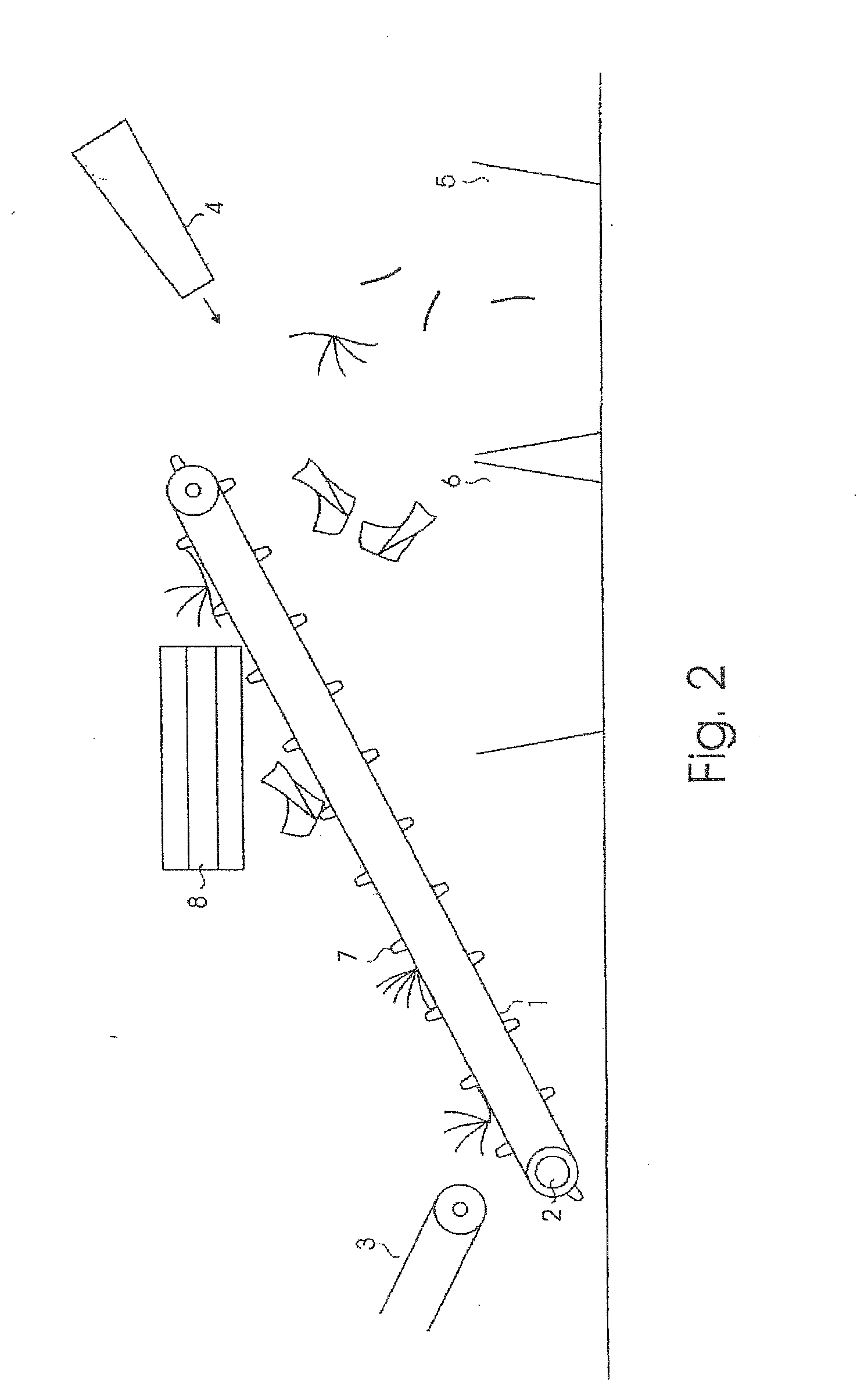 Structure and working method for the sorting of waste products
