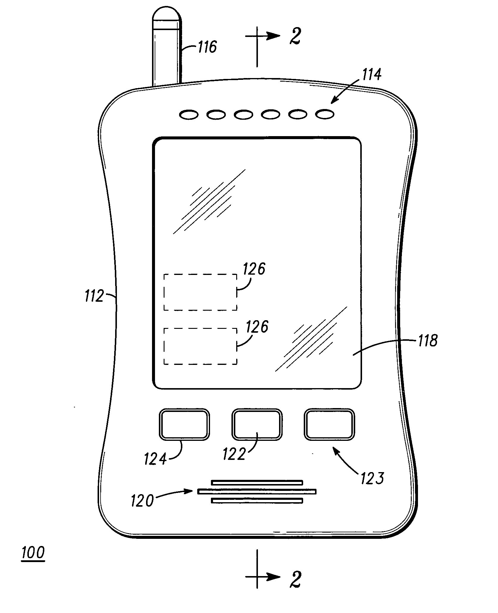 Handheld device having localized force feedback